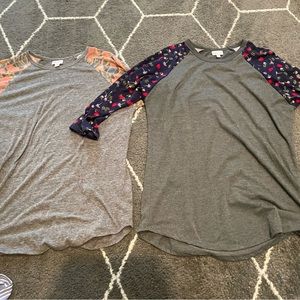 Set of 2 Lularoe Randy baseball tee size xl
Worn a few times